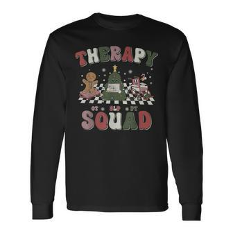 Therapy Squad Slp Ot Pt Team Christmas Therapy Squad Long Sleeve T-Shirt - Seseable