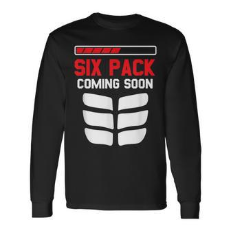 Sports Body Fitness Six Pack Coming Soon Long Sleeve T-Shirt - Monsterry DE