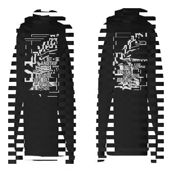 Stumpfest Bandit Stripe And Lucky's Dad Long Sleeve T-Shirt | Mazezy