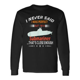 Submarine Ship Submariner Veteran Long Sleeve T-Shirt - Monsterry AU