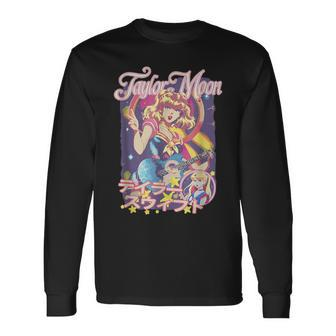 Taylor Moon Personalized Taylor First Name Long Sleeve T-Shirt | Mazezy