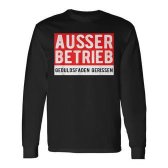 With Text Ausser Betriebs Langarmshirts - Seseable