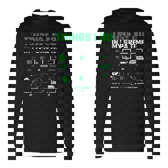 Things I Do In My Spare Time For Ai Lovers Long Sleeve T-Shirt | Mazezy