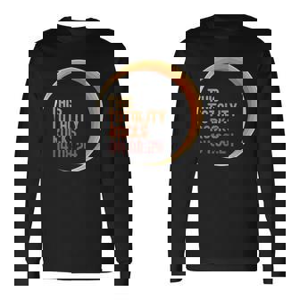 Total Solar Eclipse This Totality Rocks April 4 2024 Long Sleeve T-Shirt | Mazezy