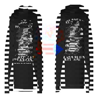 Trump Make 4Th Of July Great Again Trump 2024 Long Sleeve T-Shirt | Mazezy