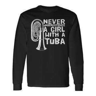 Tuba Player Long Sleeve T-Shirt - Seseable
