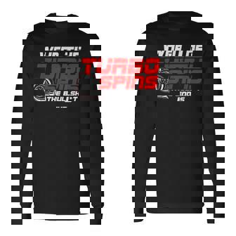 Turbo Spins Car Guy For Men Long Sleeve T-Shirt - Thegiftio