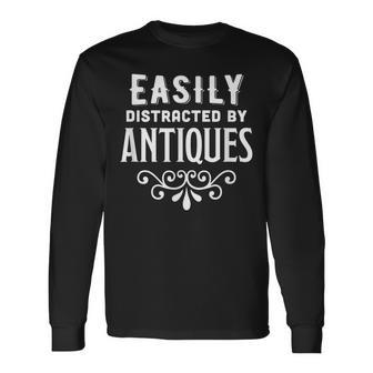 Vintage And Antique Lover Long Sleeve T-Shirt - Monsterry DE