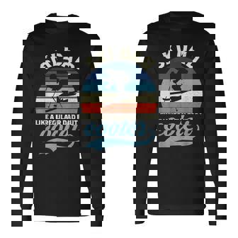 Vintage Ski Dad Skiing Skiing Dad Retro Long Sleeve T-Shirt - Thegiftio