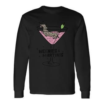Weenies And Martinis Apparel Long Sleeve T-Shirt - Monsterry