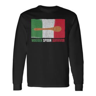 Wooden Spoon Survivor Italian Long Sleeve T-Shirt - Monsterry UK