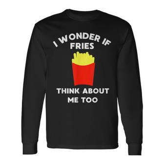 Workout Gym French Fries Long Sleeve T-Shirt - Monsterry AU
