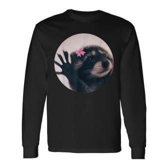 iral Pedro Tanzender Waschbär Meme Pedro Langarmshirts - Seseable