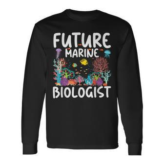 Future Marine Biologist Cute Costume Kid Child Adult Long Sleeve T-Shirt | Mazezy