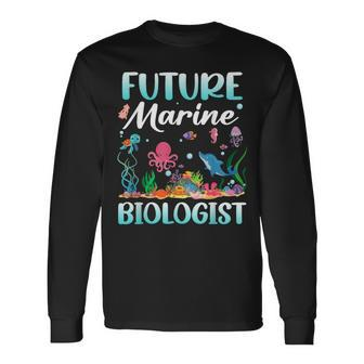 Future Marine Biologist Cute Costume Kid Child Adult Long Sleeve T-Shirt - Monsterry DE