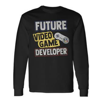 Future Video Game Developer er Programmer Long Sleeve T-Shirt - Monsterry