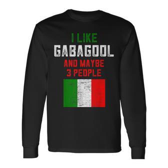 Gabagool New Jersey Meat Lover Italian Capicola Long Sleeve T-Shirt - Monsterry CA