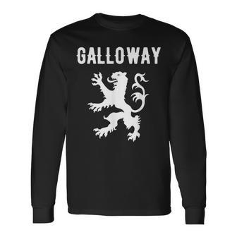 Galloway Clan Scottish Family Name Scotland Heraldry Long Sleeve T-Shirt - Seseable