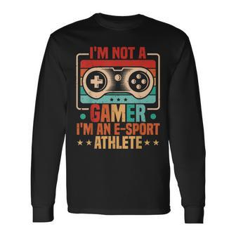 Gamer & E-Sport Athlete Video Games & Esport Gaming Long Sleeve T-Shirt - Seseable