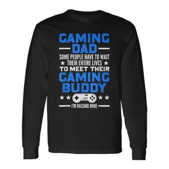 Gamer Fathers Day Video Games Gaming Dad Gaming Long Sleeve T-Shirt - Monsterry AU