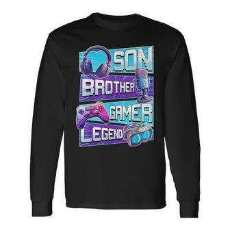 Gamer Gaming Video Game For Boys Ns Long Sleeve T-Shirt | Mazezy