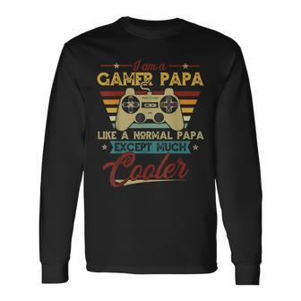 Gamer Papa Wie Ein Normapa Außeriel Coolerideo Players S Langarmshirts - Geschenkecke