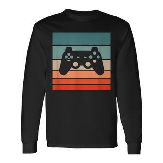 Gaming Controller Retro Style Vintage Langarmshirts - Seseable