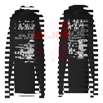 Ganadero Granja Lechera Agricultor Granja Deacas Camiseta de manga larga - Regaloses