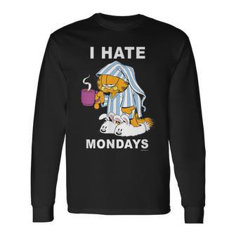 Garfield Ich Hasse Montags German S Langarmshirts - Seseable