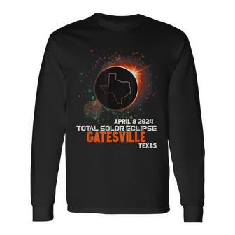 Gatesville Texas Total Solar Eclipse 2024 Long Sleeve T-Shirt | Mazezy