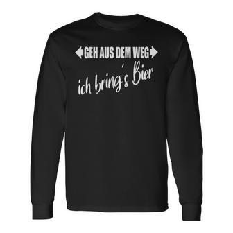 Geh Aus Dem Weg Ich Bring´S Bier Waiter's Langarmshirts - Seseable