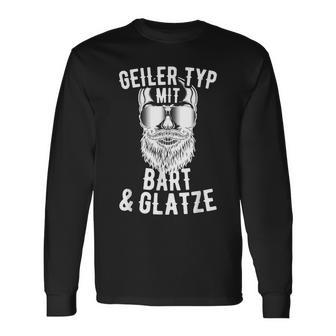 Geiler Typ Mit Bartund Bald For Real With Beard Langarmshirts - Seseable