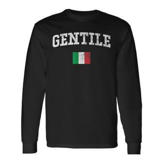 Gentile Family Name Personalized Long Sleeve T-Shirt - Seseable