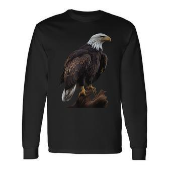 Genuine Eagle Sea Eagle Bald Eagle Polygon Eagle Langarmshirts - Seseable