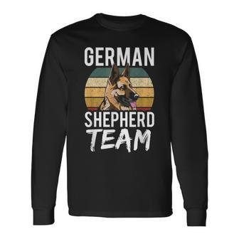 German Shepherd Team Puppy Breed Dog Lover Long Sleeve T-Shirt - Thegiftio UK