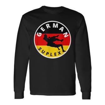 German Suplex Pro Wrestling Maneuver Long Sleeve T-Shirt - Monsterry DE