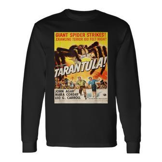 Giant Spider Tarantula Sci-Fi Vintage Movie Poster Long Sleeve T-Shirt - Monsterry CA