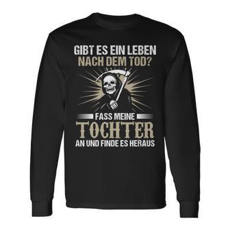 Gibt Es Ein Leben Nach Dem Todater Papa Tochter Geschenk Langarmshirts - Geschenkecke