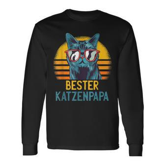 Cat Owner Cats Master Best Cat Dad Langarmshirts - Seseable