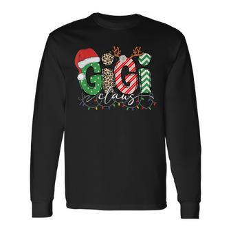 Gigi Clause Santa Reindeer Cute Christmas Grandma Long Sleeve T-Shirt - Monsterry DE