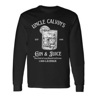 Gin And Juice Est 1994 Distilled In Long Beach California Long Sleeve T-Shirt - Monsterry AU