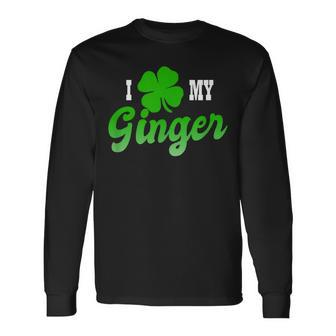 Ginger Pride I Love My Ginger Long Sleeve T-Shirt - Monsterry