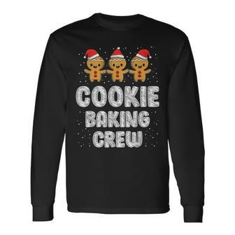 Gingerbread Cookie Baking Crew Family Christmas Baking Long Sleeve T-Shirt - Seseable