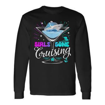 Girls Trip Cruise 2024 Girls Gone Cruising Birthday Squad Long Sleeve T-Shirt | Mazezy
