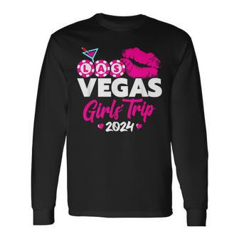 Girls Trip Vegas Las Vegas 2024 Vegas Girls Trip 2024 Long Sleeve T-Shirt | Mazezy
