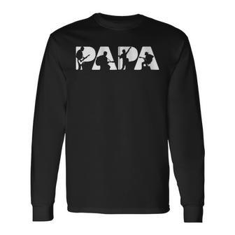 Gitarre Papa Retrointage Lustig Papa Gitarre Kapuzenjacke Langarmshirts - Geschenkecke