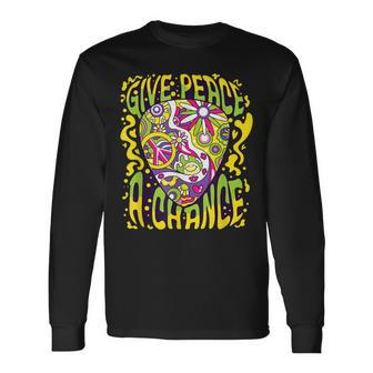 Give Peace A Chance Ladies Children Men Long Sleeve T-Shirt - Monsterry