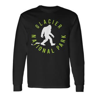 Glacier National Park Bigfoot T Long Sleeve T-Shirt - Monsterry CA