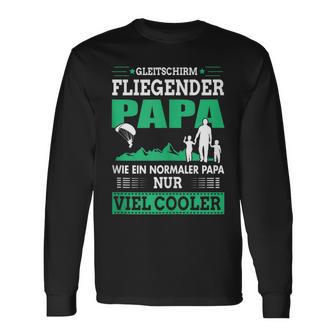 Gleitschirm Fliegender Papa Paragleiteratertag Geschenk Langarmshirts - Geschenkecke