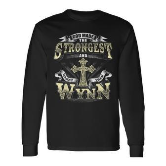 God Made The Stronggest And Named Them Wynn Long Sleeve T-Shirt | Mazezy